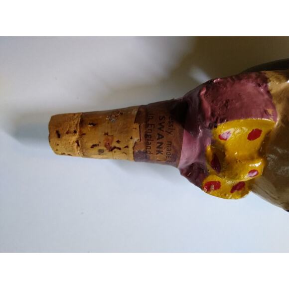 Swanky Bottle Stopper Drink Pourer Man Moving Eye Vintage Cork Base Barware - Picture 7 of 8